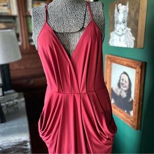 BCBGeneration Rich Burnt Orange Dress with Pockets